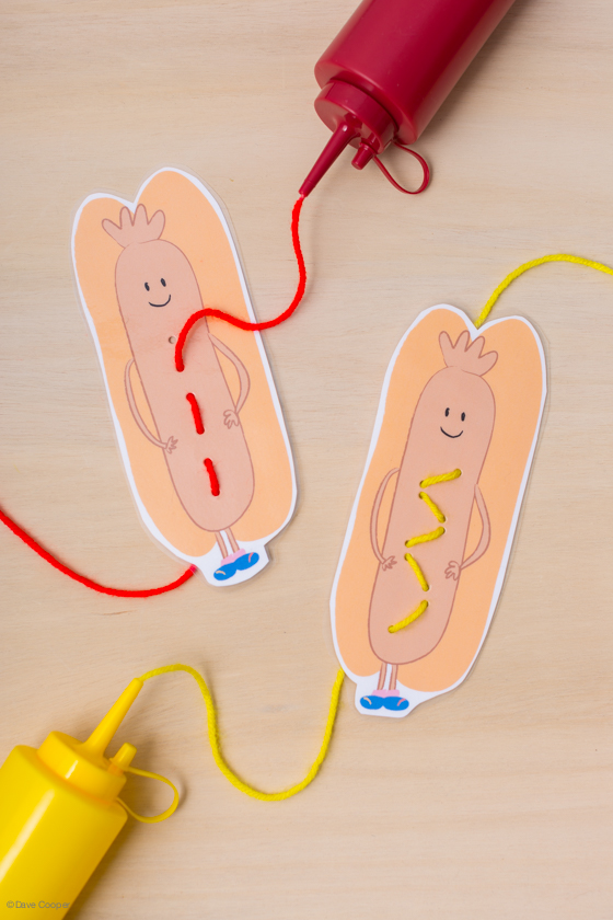 Looking to help kids work on their fine motor skills? Check out this fun free printable and make your own lacing cards