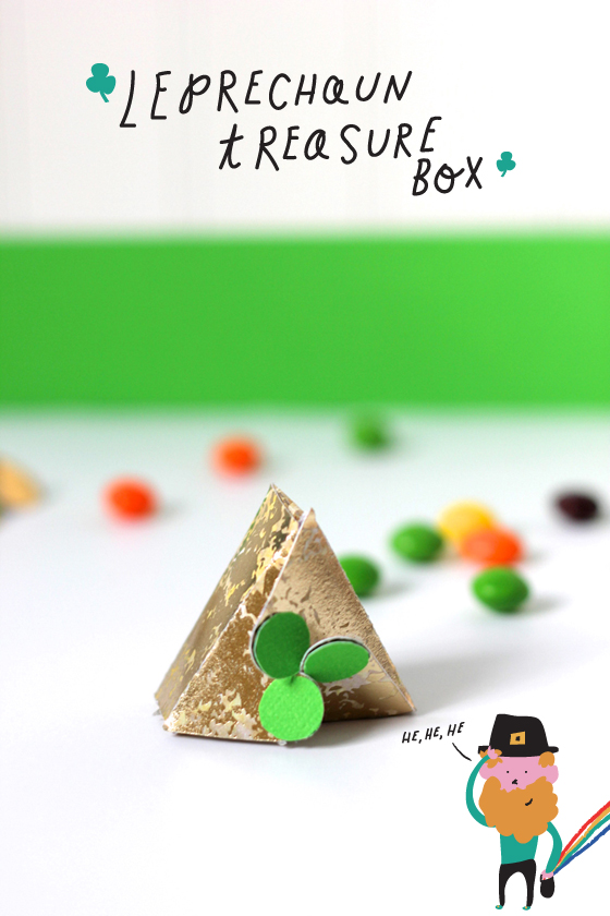 printable template for leprechaun treasure boxes