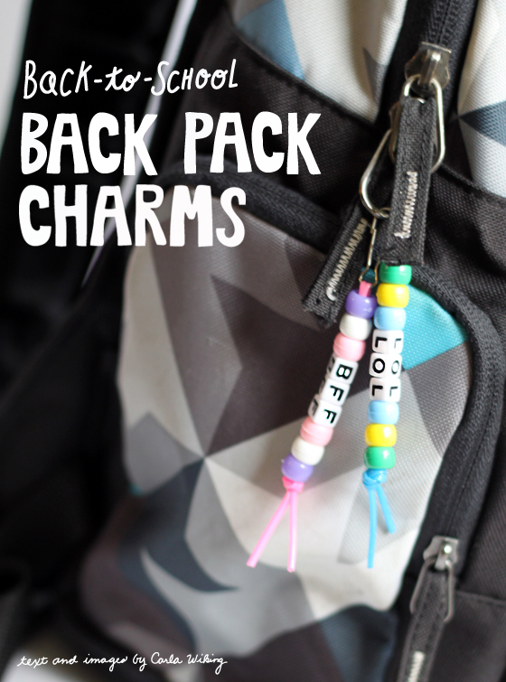 DIY backpack charm