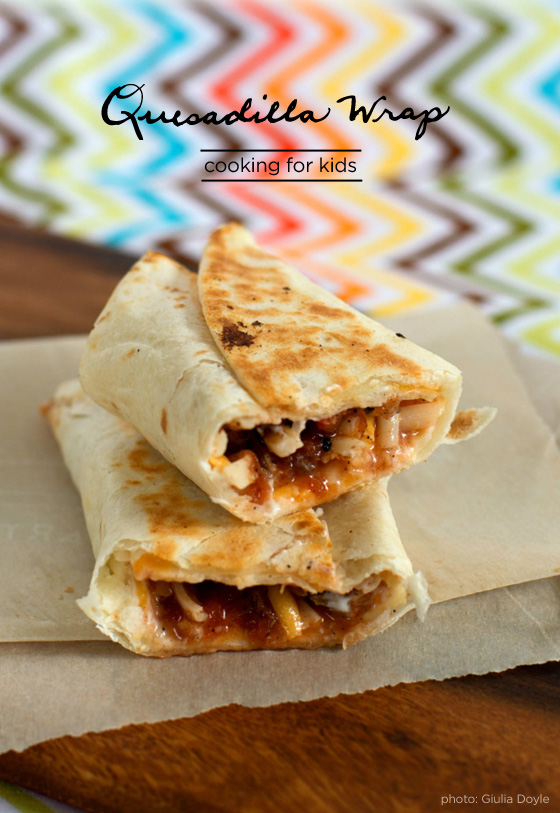 quesadilla wrap recipe - great to pack in kids' lunches