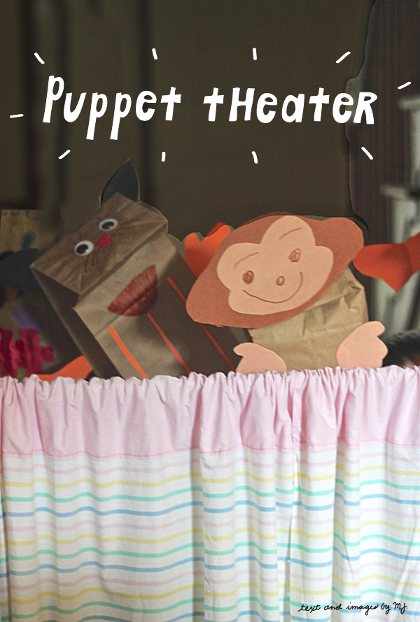 quick on-the-fly puppet theater for summer fun