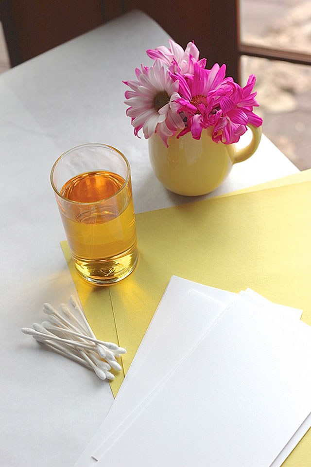 supplies for making paper daffodils