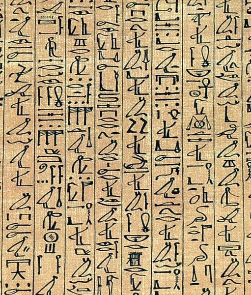 ancient egyptian writing