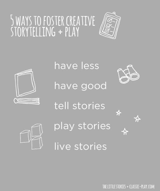 5 ways to encourage creative storytelling + play