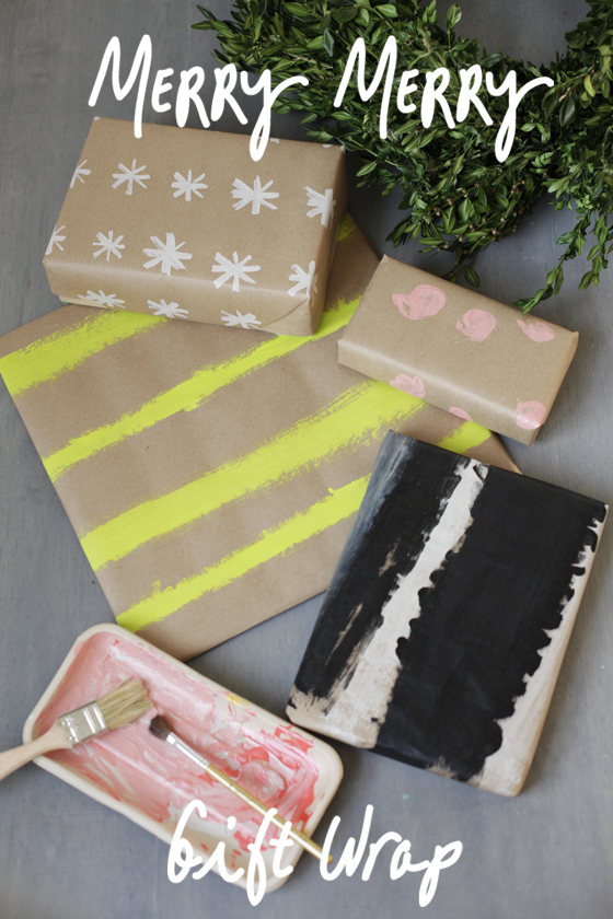 Painted Gift Wrap - a craftivity for the whole family