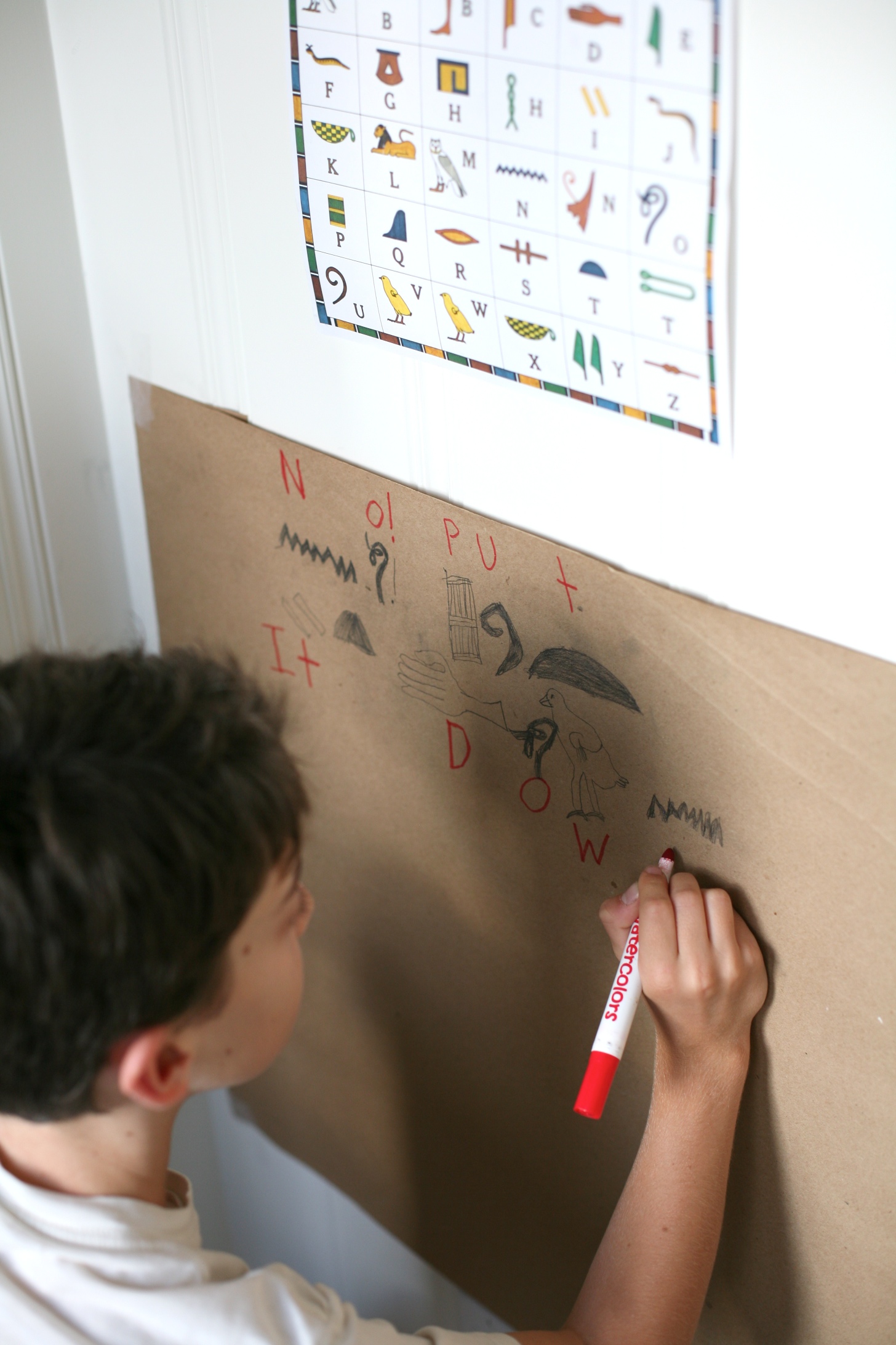 cool activity for kids: hieroglyph