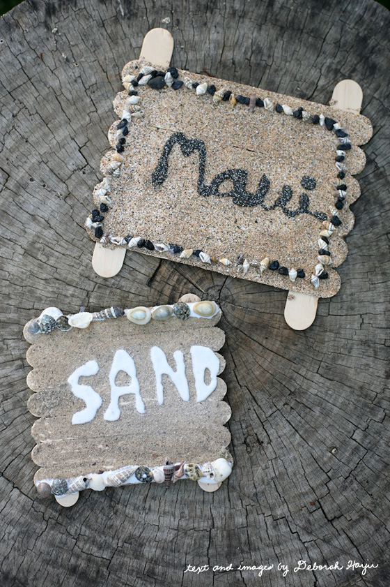 sand art - perfect for a summer vacation keepsake 