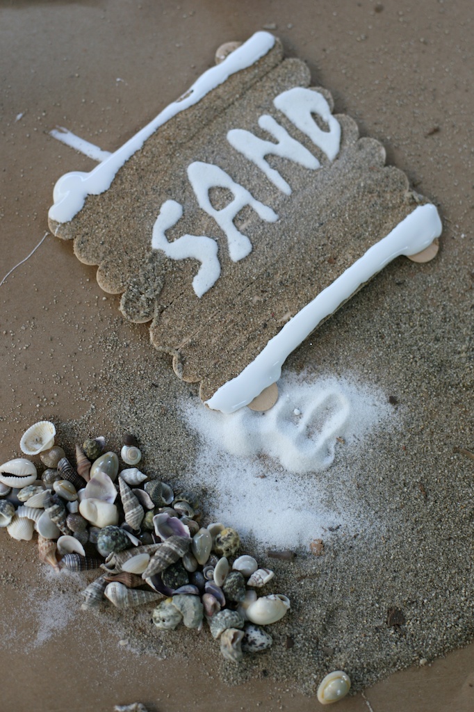 summer vacation sand art project 