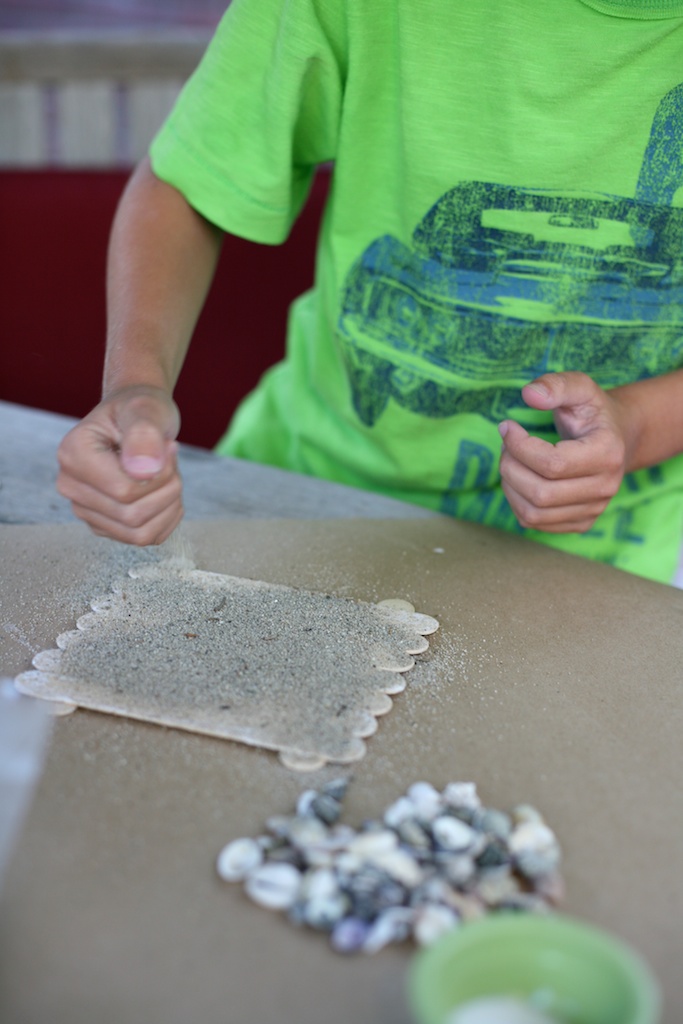 sand art project for summer