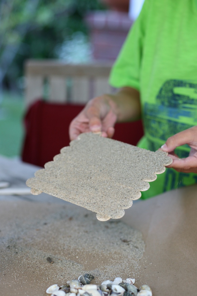 sand art project by Deborah Harju