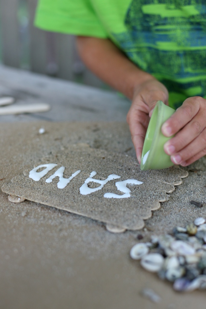 summer vacation sand art 