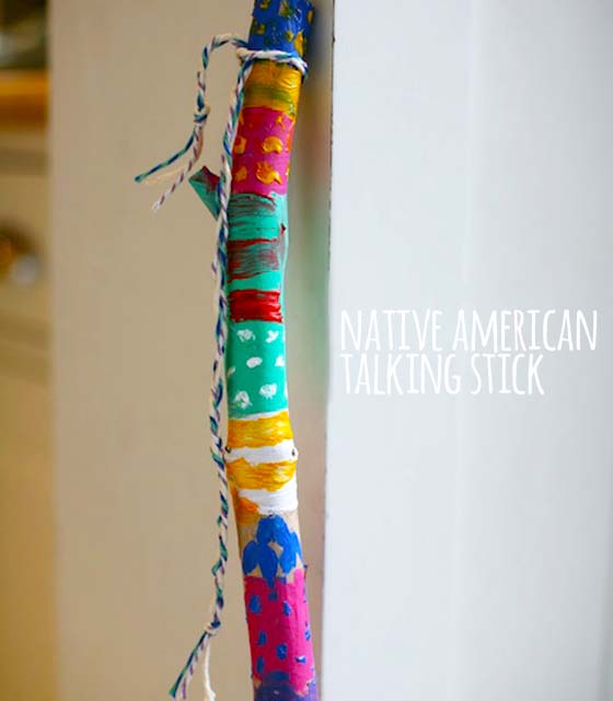 Native American Talking Stick Art Project