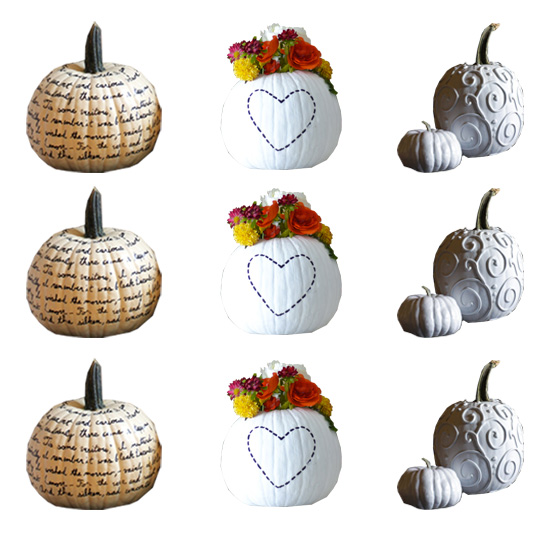 white pumpkins